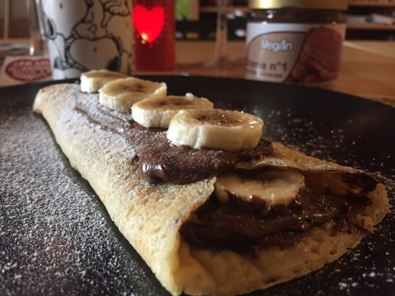 crepe di cacao e nocciole