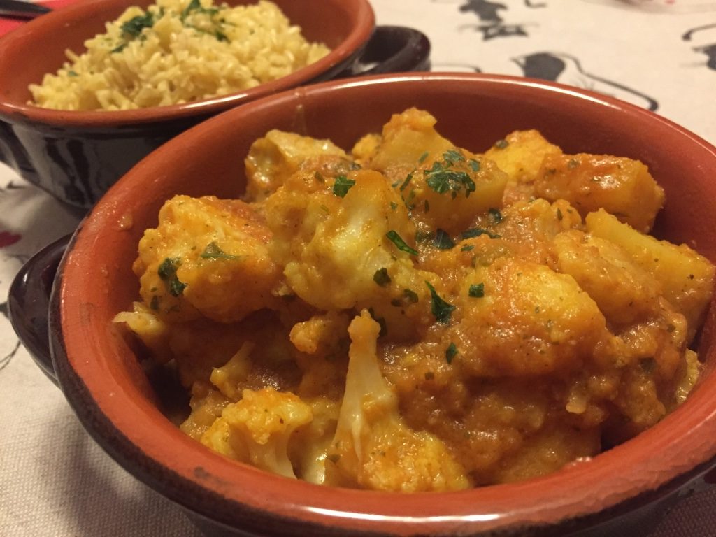 curry cavolfiore e patate